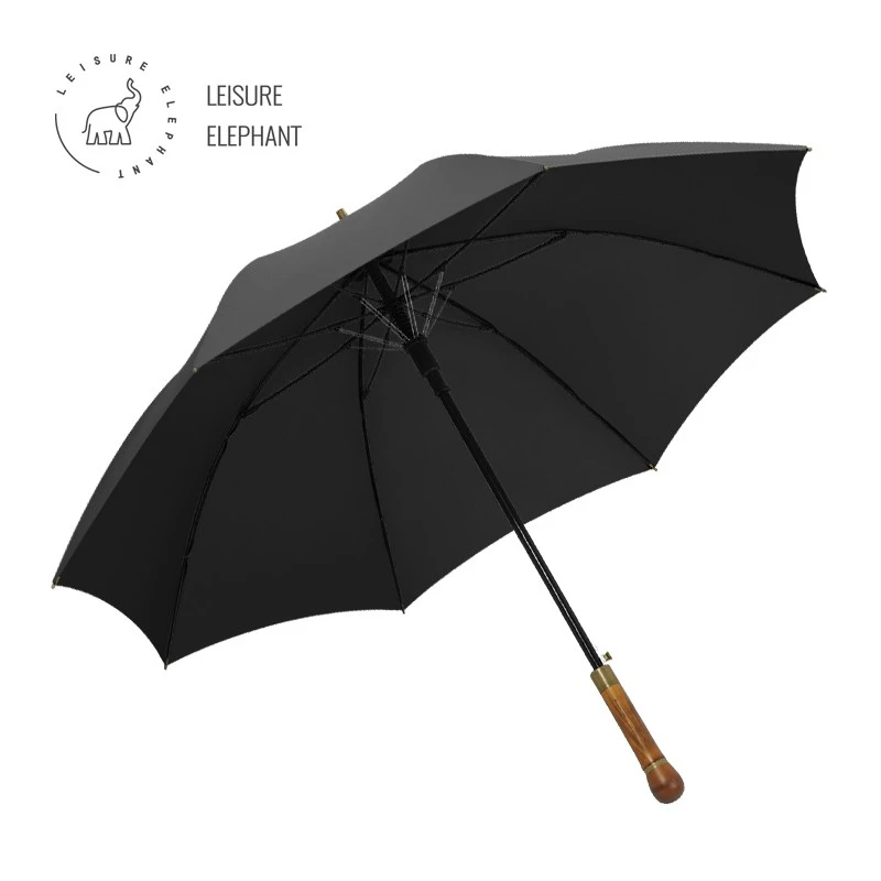 Vintage Umbrella With Wooden Handle